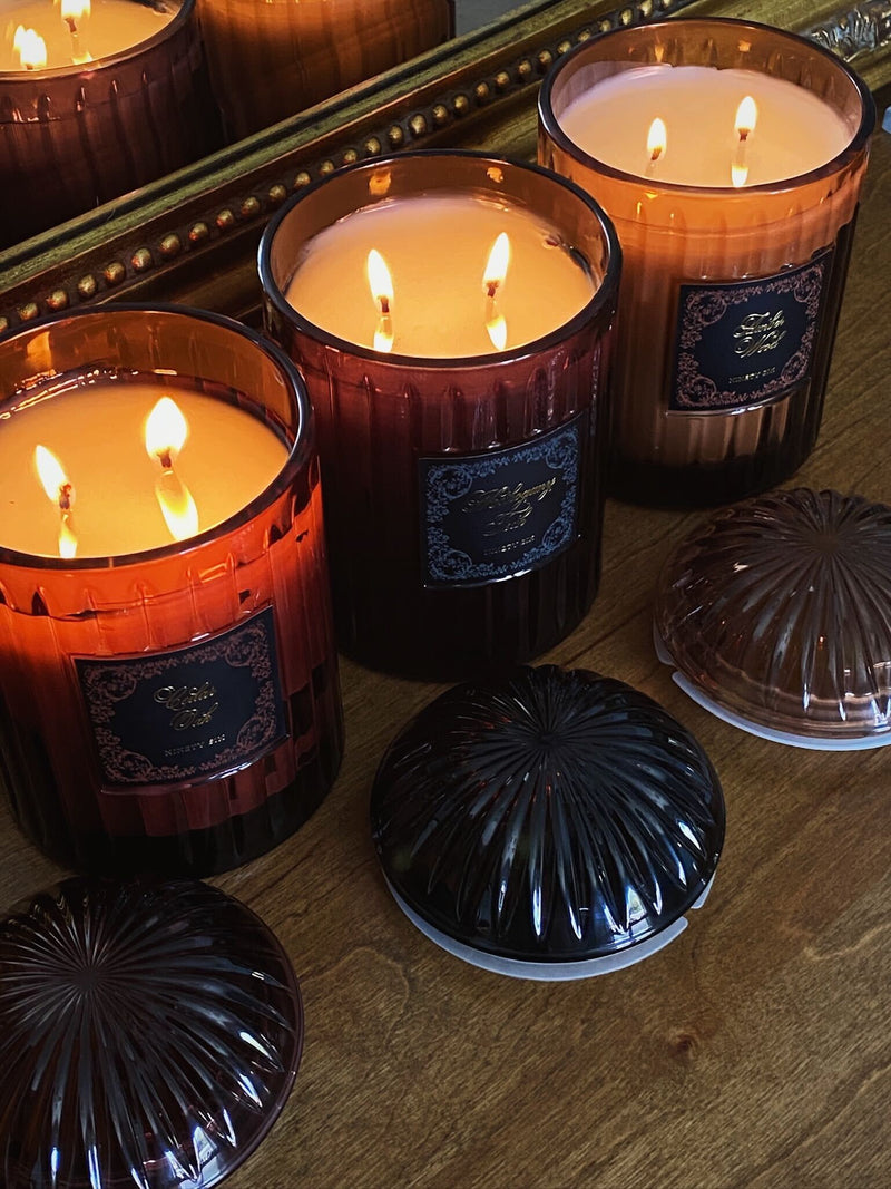 Amber Wood Candle Double Wick