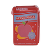 Red, ceramic apple juice box candle