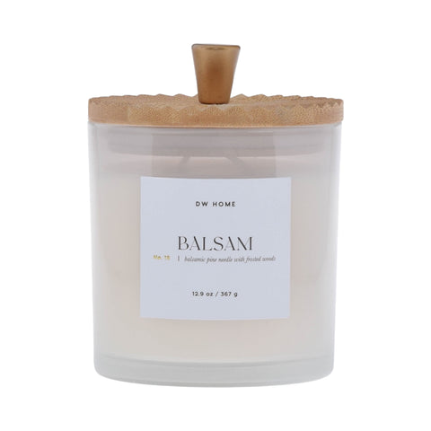 white balsam candle