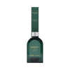 green, balsam reed diffuser bottle and green reed pack with gold metallic print.