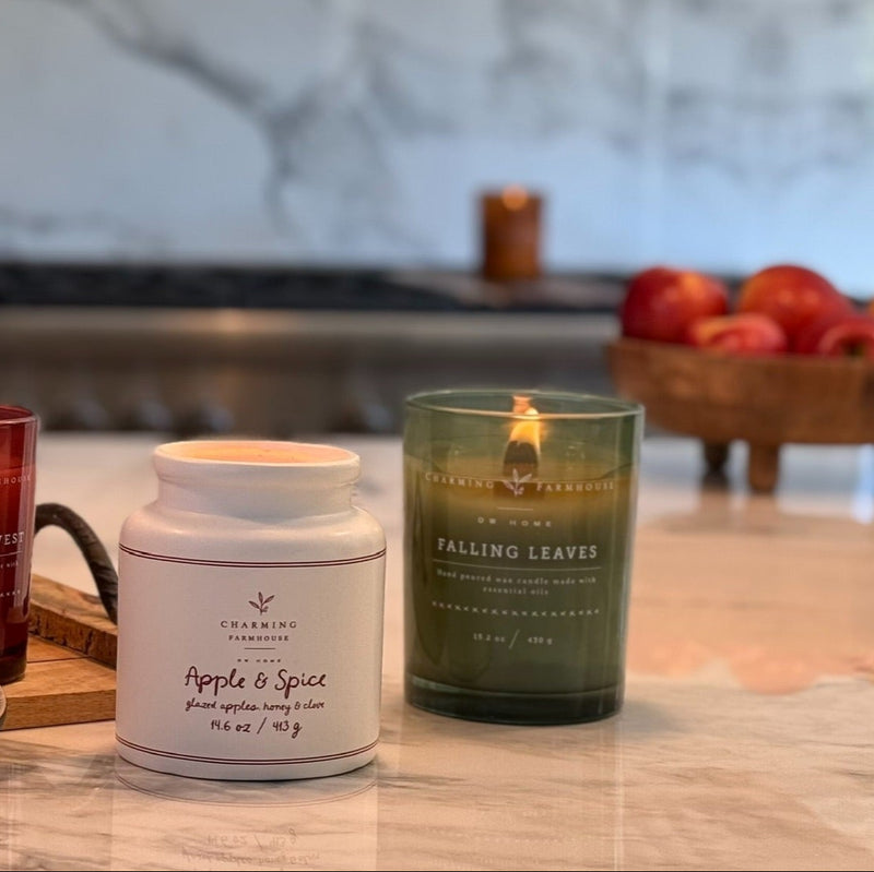 Falling Leaves Candle Wooden Wick