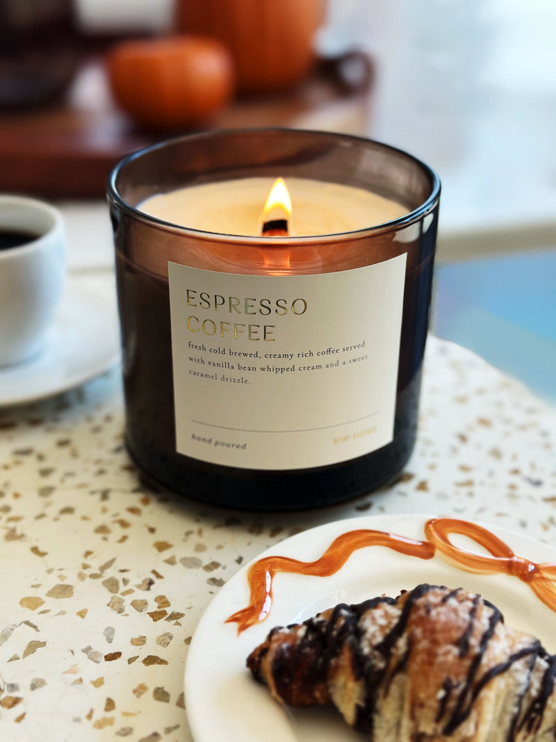 Espresso Coffee Candle Wooden Wick