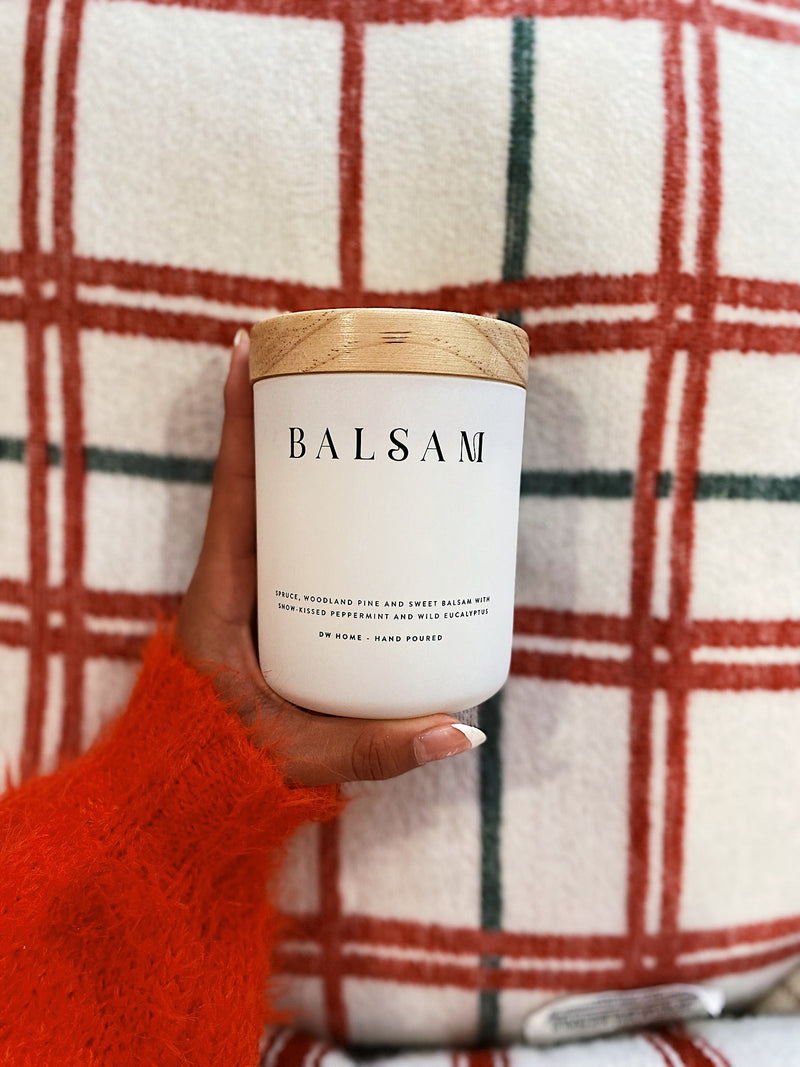 Balsam Candle Single Wick