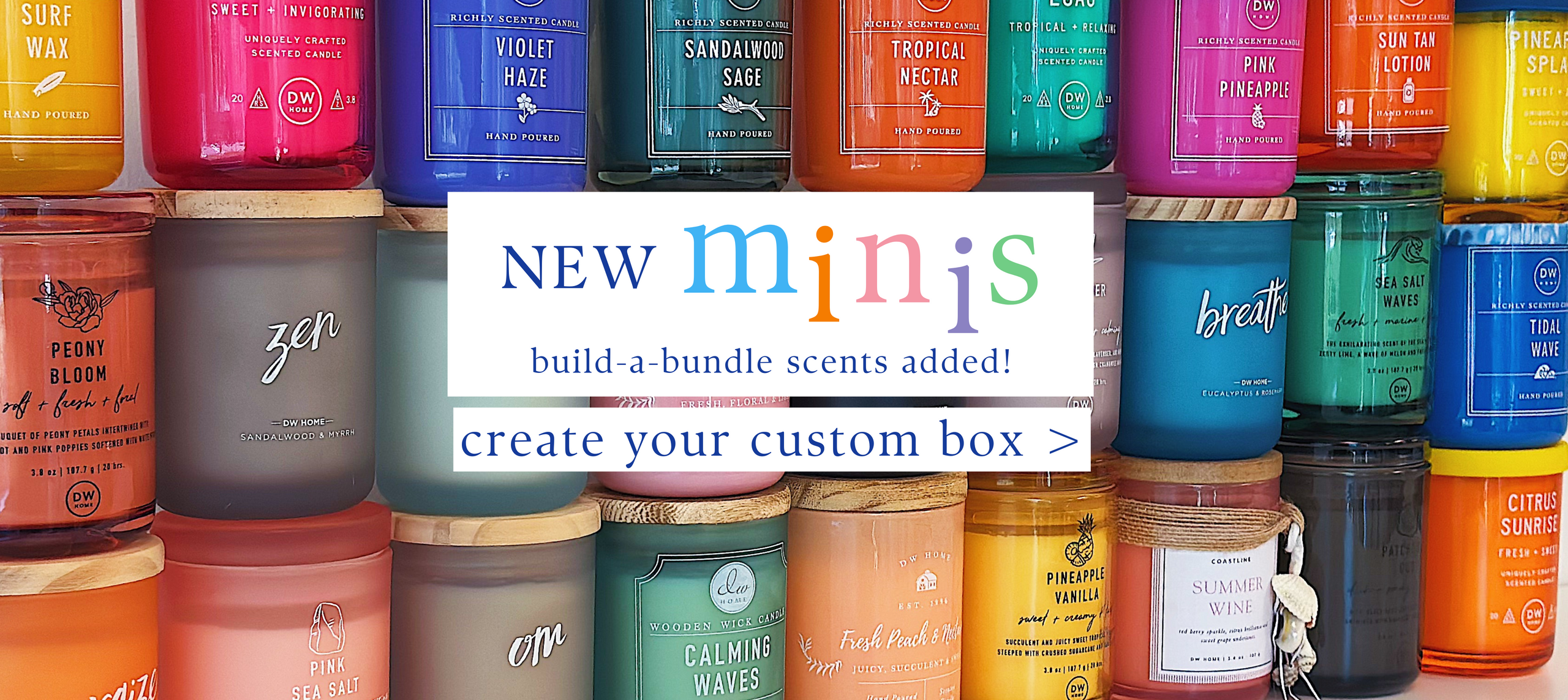 New minis build a bundle banner. Create your custom box
