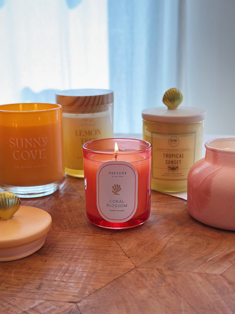 Coral Blossom Candle Single Wick