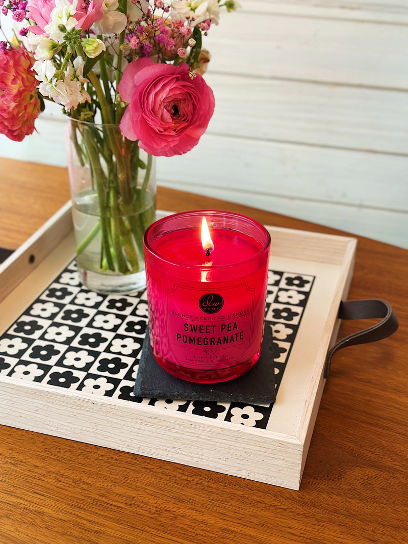 Sweet Pea Pomegranate Candle Single Wick