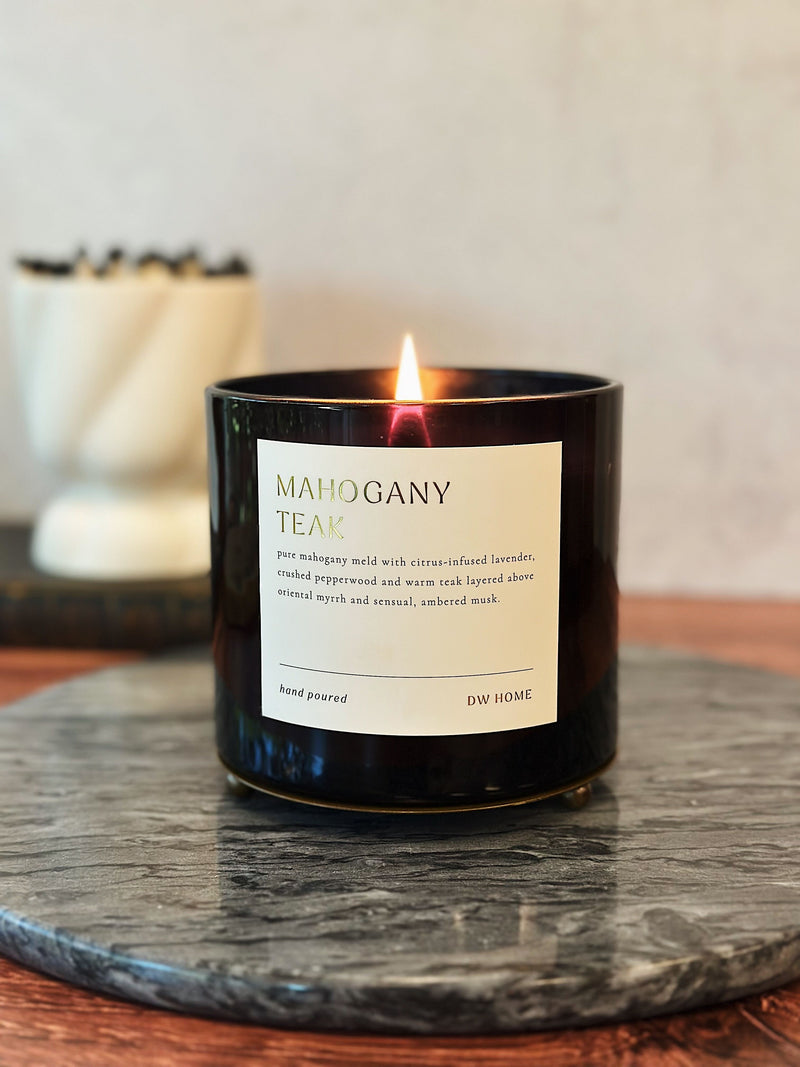 Mahogany Teak Candle Wooden Wick