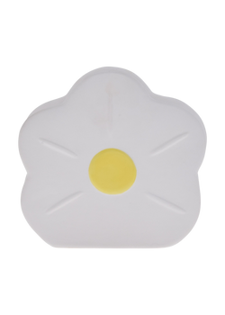 Goodies, white ceramic flower candle