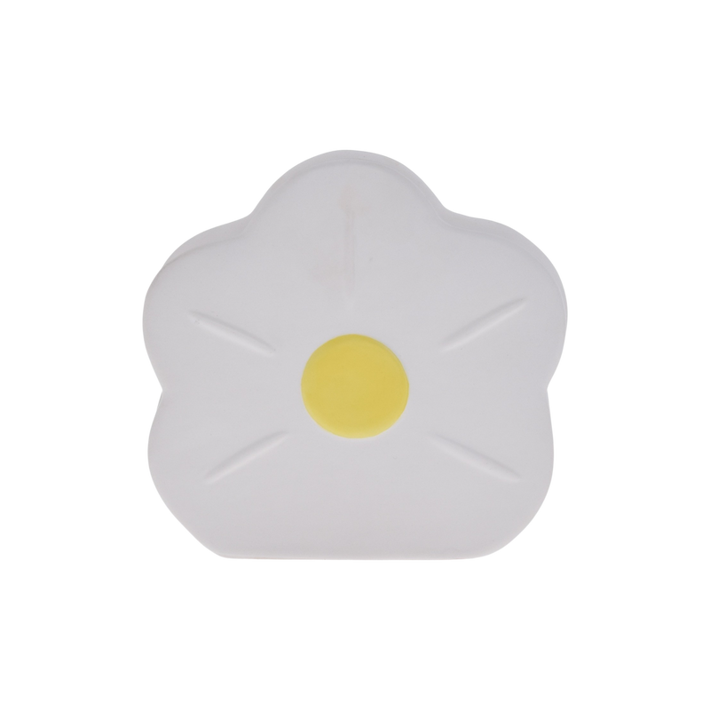 Goodies, white ceramic flower candle