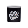 Goodies, black not today candle with sad face design