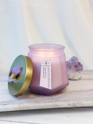 Amethyst & Limoncello Candle Single Wick