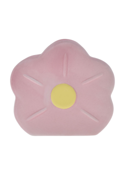 Goodies, pink, ceramic flower candle