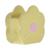 Goodies, Yellow, ceramic flower candle