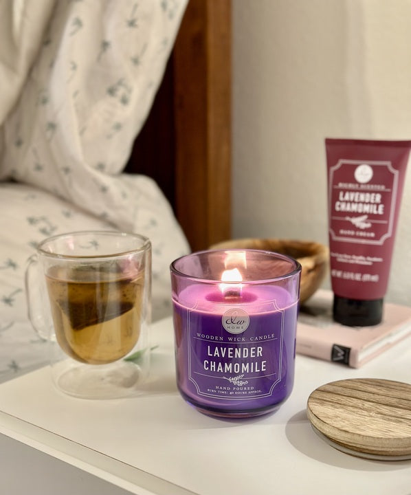 Lavender Chamomile Candle Wooden Wick