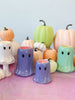 Pastel Purple Ghost Candles Single Wick and Mini