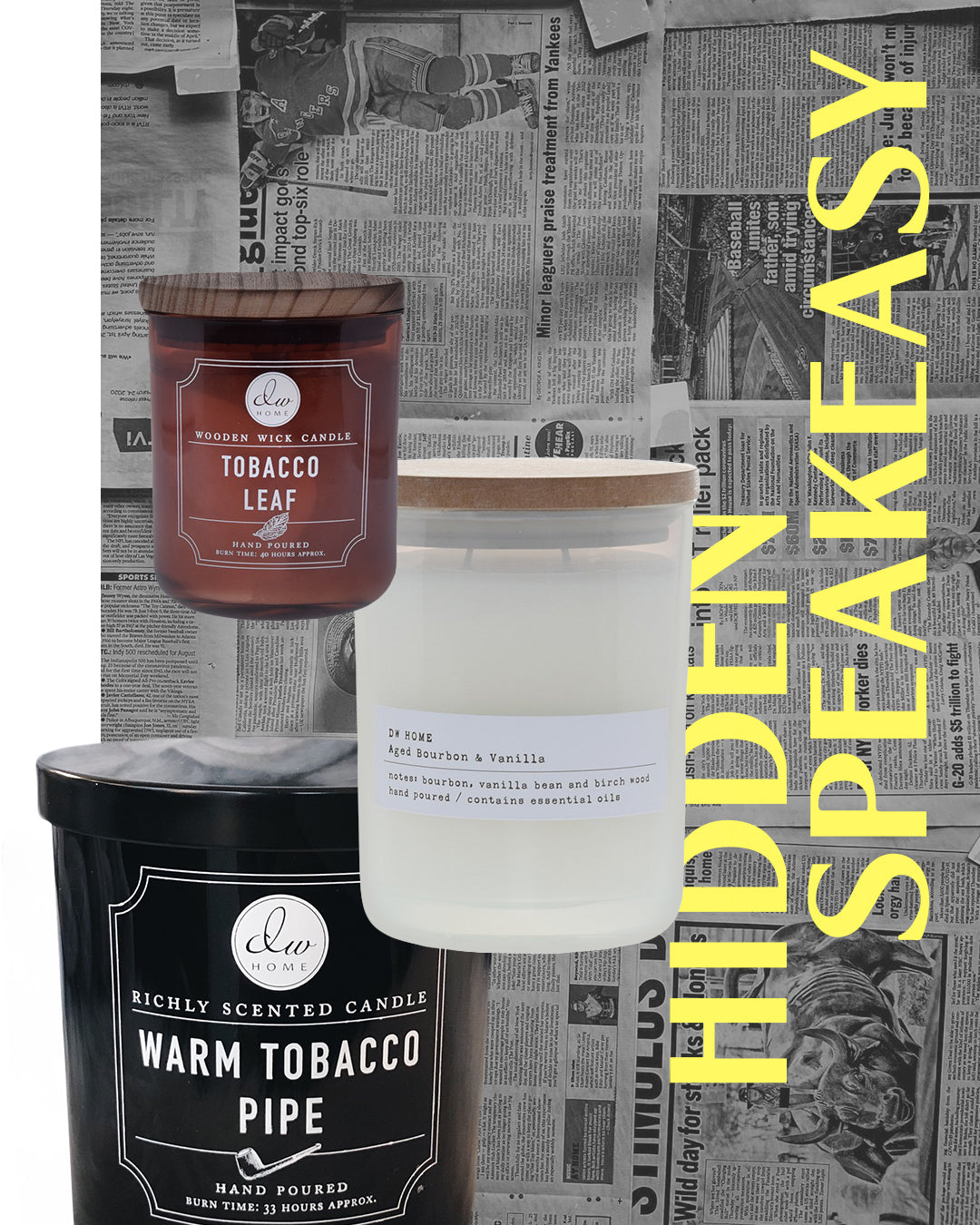 dw home tobacco teak infused lavender Hidden Speakeasy  DW Home