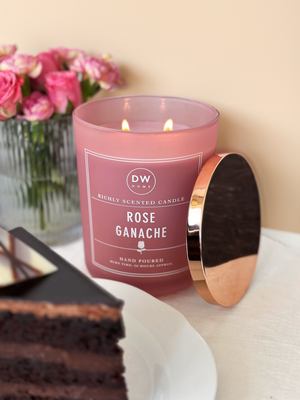 Rose Ganache Candle Double Wick