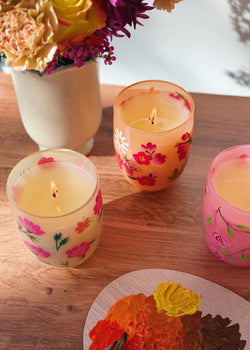 Peony Petals Single Wick Candle