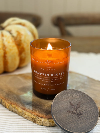Pumpkin Brulee WOODEN WICK Candle