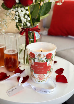 Rose Ganache & Jasmine Candle Single Wick