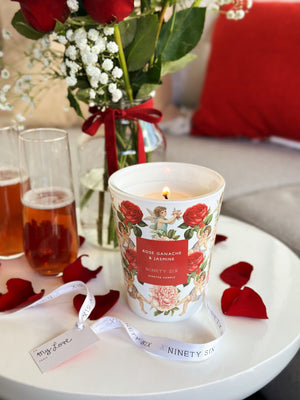 Rose Ganache & Jasmine Candle Single Wick