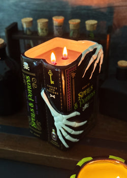 Spells and Potions | Ceramic Book Double Wick