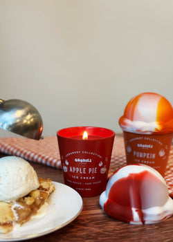 Apple Pie Ice Cream Mini Candle Single Wick