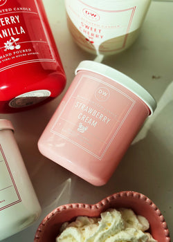 Strawberry Cream Candle Single Wick