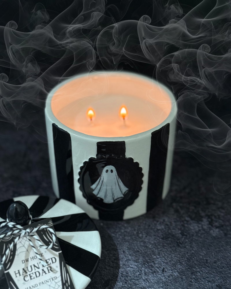 Haunted Cedar | Ceramic Double Wick Candle