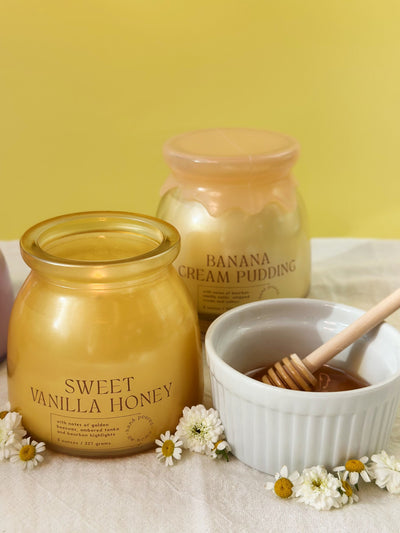Sweet Vanilla Honey Candle Single Wick