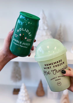 Homemade Mint Frozen Hot Chocolate Candle Single Wick
