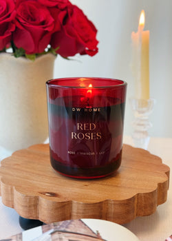 Red Roses Single Wick Candle