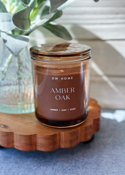 Amber Oak Double Wick Candle