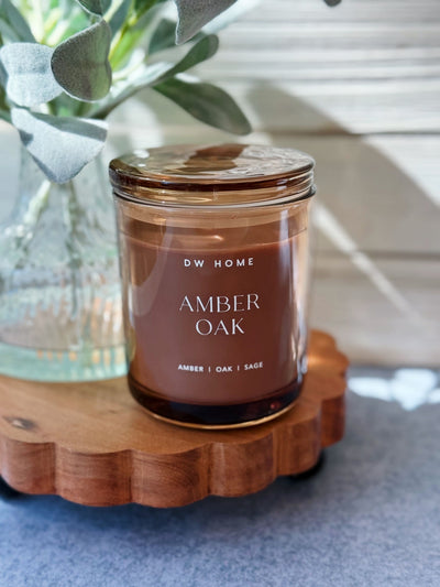 Amber Oak Double Wick Candle