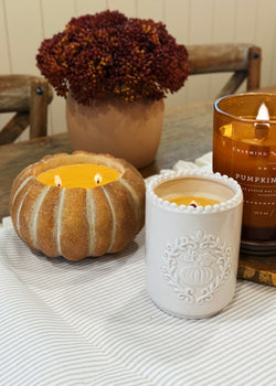 Spiced Pumpkin | Ceramic WOODEN WICK Candle