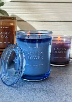 Cotton Flower Double Wick Candle