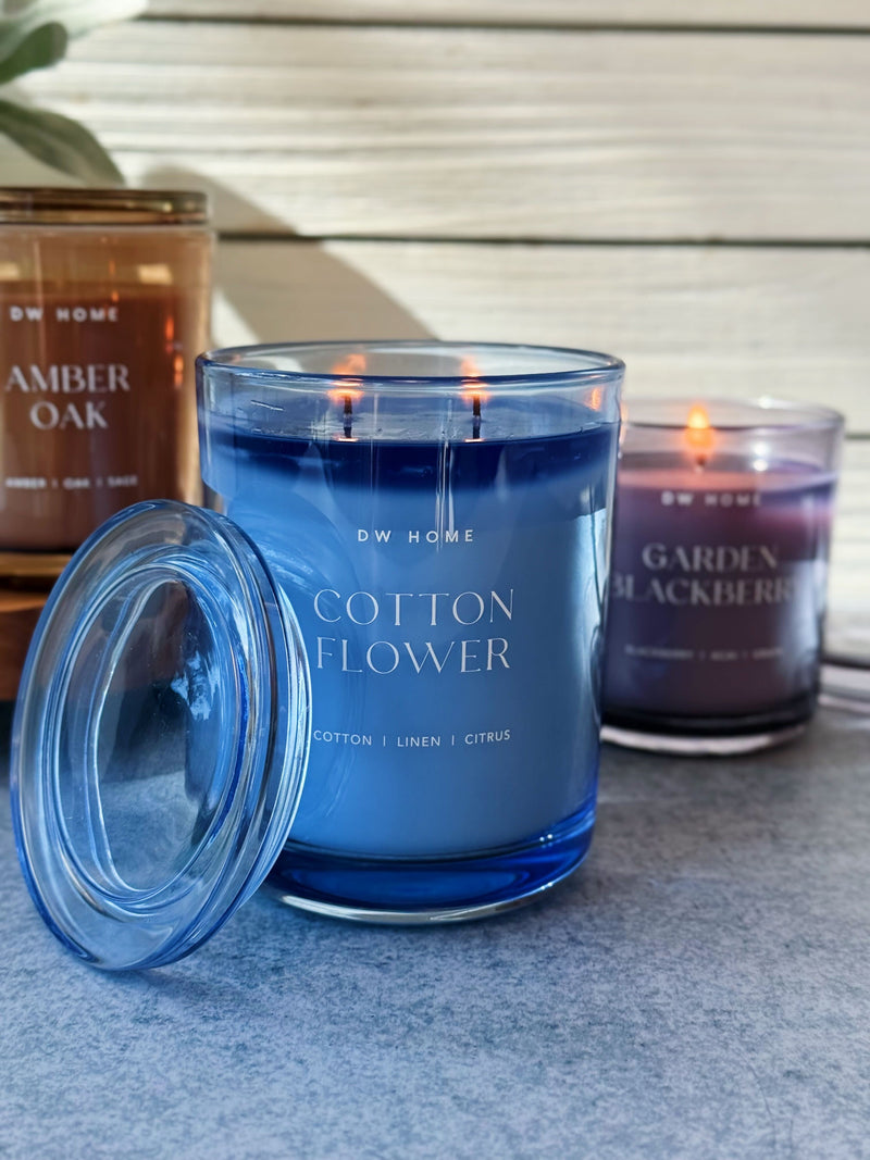 Cotton Flower Double Wick Candle