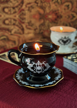 Amber Oak | Ceramic Tea Cup Single Wick