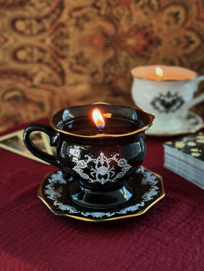 Amber Oak | Ceramic Tea Cup Single Wick