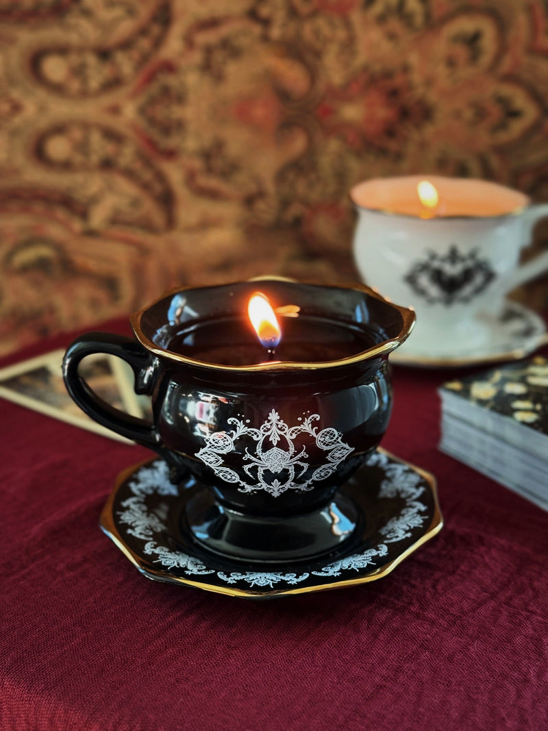 Amber Oak | Ceramic Tea Cup Single Wick