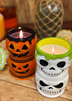 Spooky Tiki | Ceramic Single Wick Candle