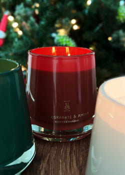 Pomegranate & Amber Candle Double Wick