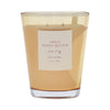 Vase jar candle with 'Apple Honey Butter' label on a white background