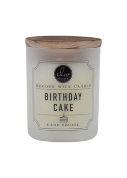 Birthday Cake | Wooden Wick Candle - Mini