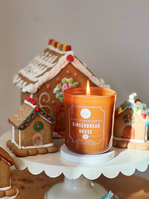 Gingerbread House Candle Single Wick