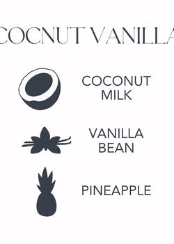 Coconut Vanilla Infographic