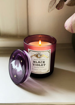 Black Violet Single Wick Candle