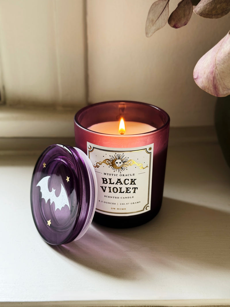 Black Violet Single Wick Candle