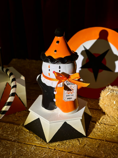 Pumpkin Brulee | Ceramic Jester Single Wick Candle