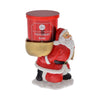 Santa Candle Holder w/ Peppermint Bark